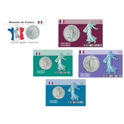 Série de 4 Coincards France...