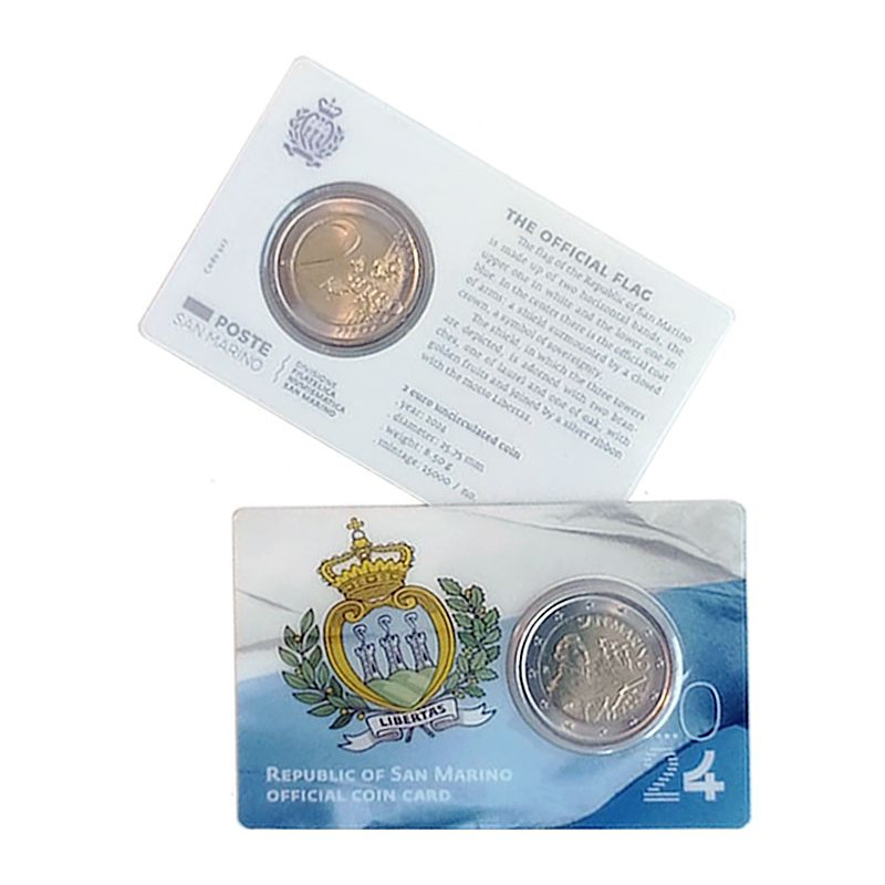 Saint Marin 2024- Coincard Bandiera di San Marino