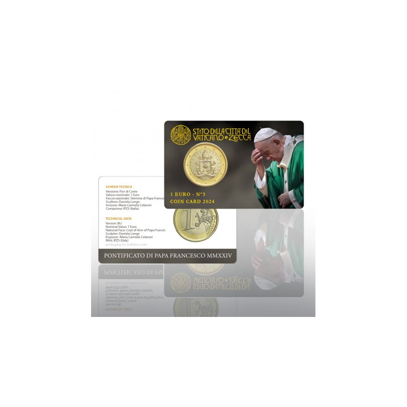 Vatican 2024 – Coincard 1 euro Saint-Père