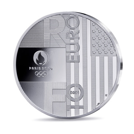 Monnaie de Paris 2024 -HANDOVER PARIS - LOS ANGELES -10€ Argent BE Monnaie de Paris 2024 -HANDOVER PARIS - LOS ANGELES -10€ Argent BE