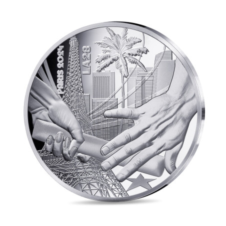Monnaie de Paris 2024 -HANDOVER PARIS - LOS ANGELES -10€ Argent BE Monnaie de Paris 2024 -HANDOVER PARIS - LOS ANGELES -10€ Argent BE