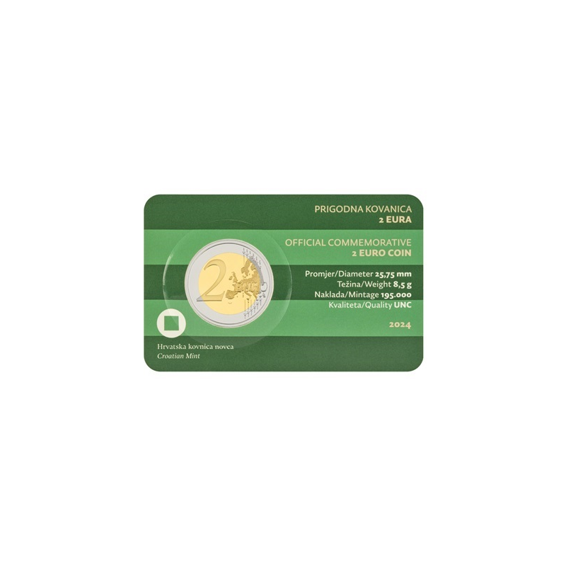 Croatie 2024 – 2 euro Coincard  "Château de Varazdin"