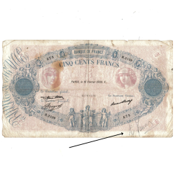 00 Francs - Bleu et Rose - Signé Arthur Maury