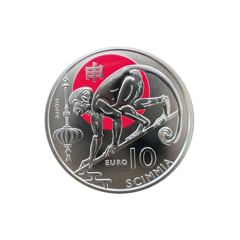 Saint Marin 2024 – Série complète 3x10 euros commémoratives UNC – Le Cheval, le Singe, La chèvre