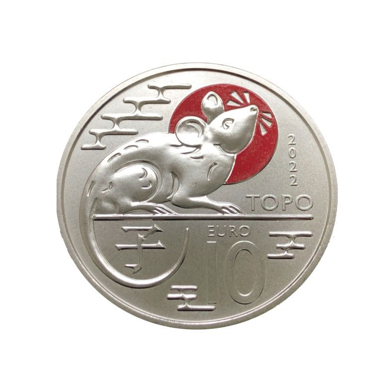 Saint Marin 2022 – Série complète 3x10 euros commémoratives UNC – Le Rat, le Buffle, le Tigre