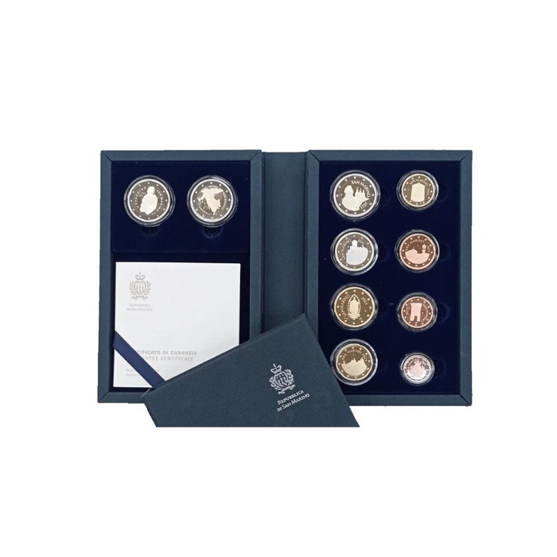 Coffret RARE BE Saint Marin 2024 - série complète + 2€ Ghirlandaio et 2€ droits civils