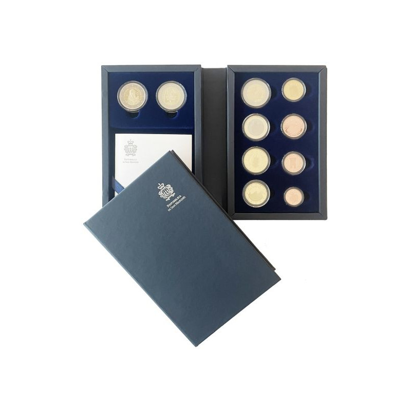 Coffret RARE BE Saint Marin 2024 - série complète + 2€ Ghirlandaio et 2€ droits civils