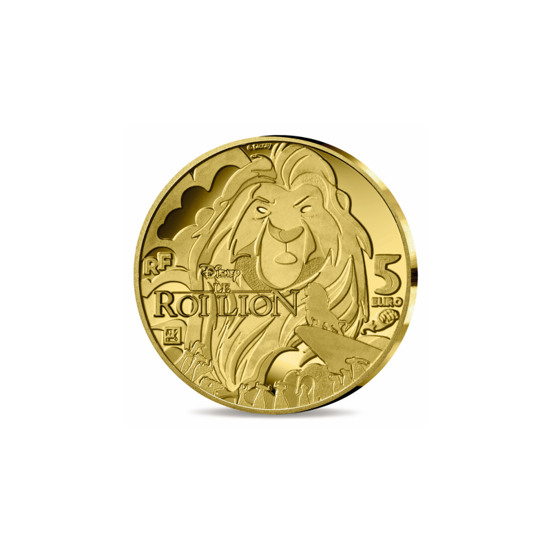 Monnaie de Paris 2024 - LE ROI LION -5€ 1/2g Or BE