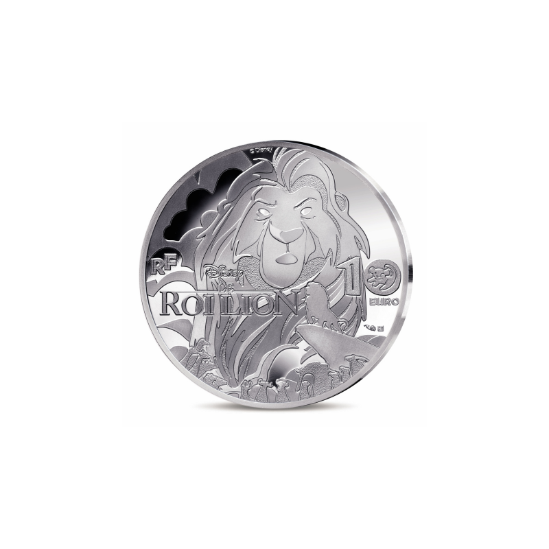 Monnaie de Paris 2024 - LE ROI LION -10€ Argent BE Colorisée