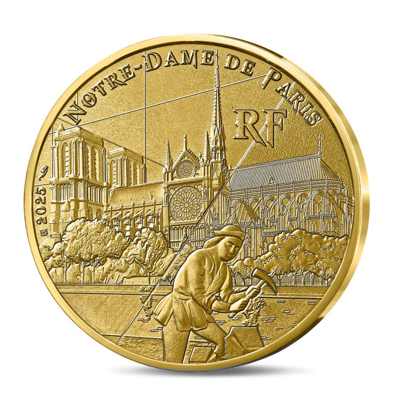 Monnaie de Paris 2025-UNESCO-1/4€ Notre-Dame