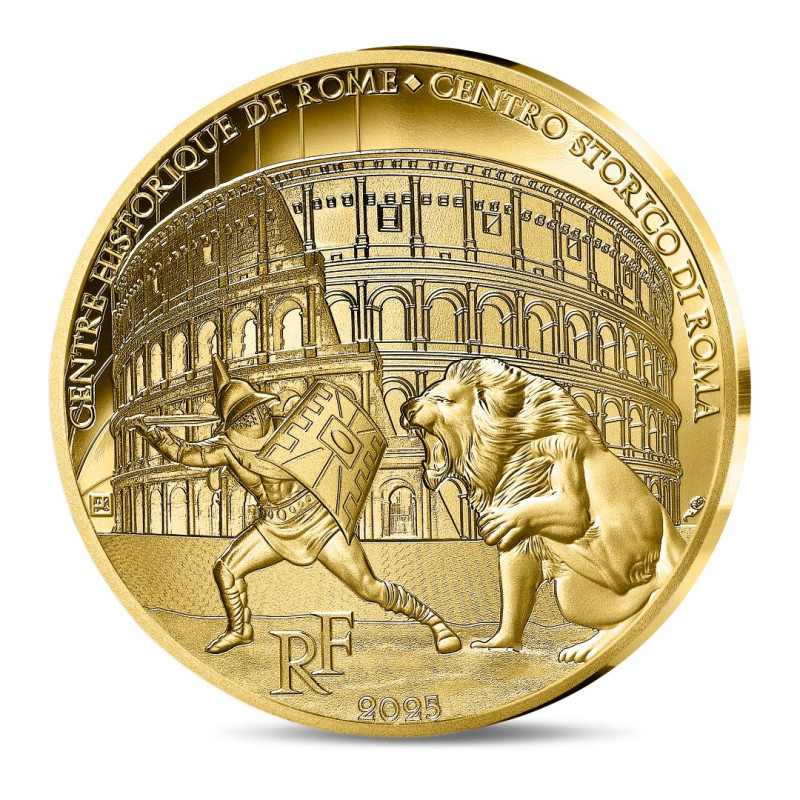 Monnaie de Paris 2025-UNESCO-50€ Or BE 1/4 oz Colisée