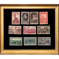 Collection 10 timbres poste...