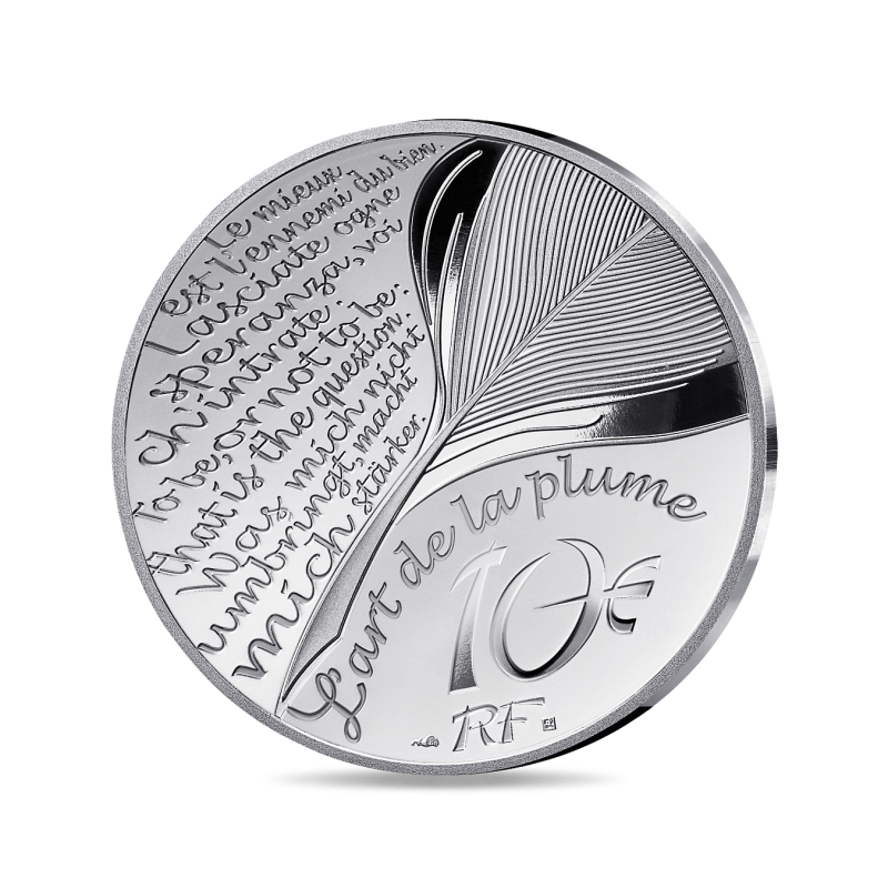 Monnaie de Paris 2025 - L'ART DE LA PLUME - JULES VERNE Ving Mille Lieues sous les Mers - 10€ Argent BE
