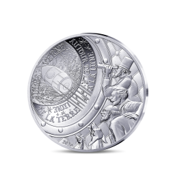 Monnaie de Paris 2025 - L'ART DE LA PLUME - JULES VERNE De la Terre à la Lune - 10€ Argent BE