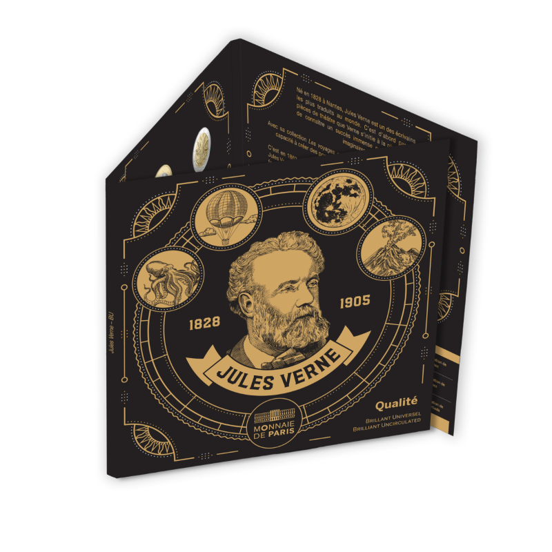 Monnaie de Paris 2025 - L'ART DE LA PLUME - JULES VERNE Miniset Jules Verne 2025