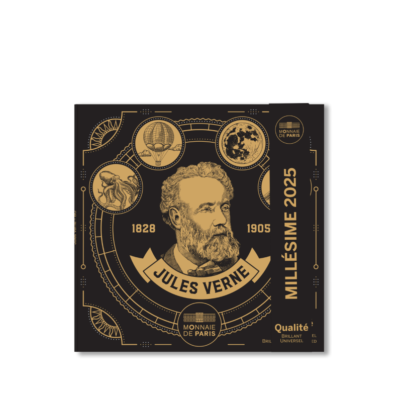 Monnaie de Paris 2025 - L'ART DE LA PLUME - JULES VERNE Miniset Jules Verne 2025