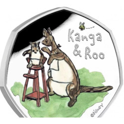 Royaume Uni 2022 - "Winnie l'ourson et ses amis" 50 pence-Kanga and Roo