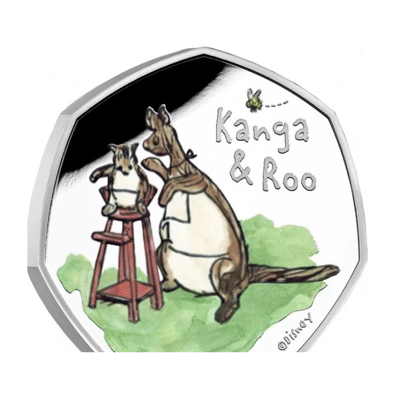 Royaume Uni 2022 - "Winnie l'ourson et ses amis" 50 pence-Kanga and Roo