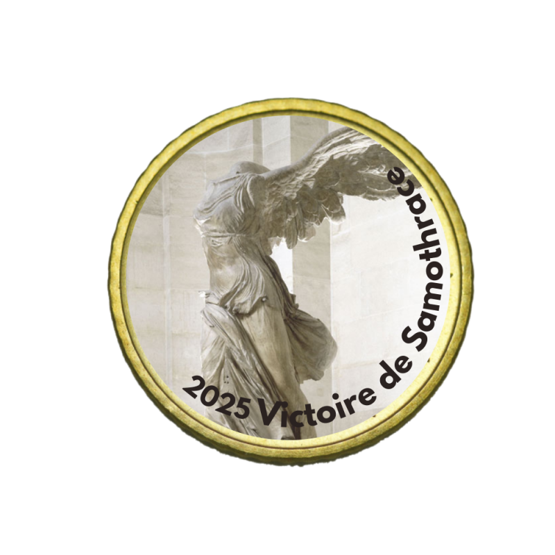 Louvre 2025-50 cts domé couleur- Collection complète