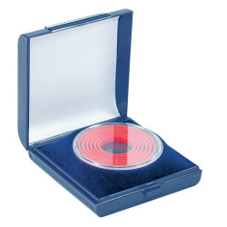 Écrin pour monnaie livré avec capsule, format 60 x 60 x 20 mm
