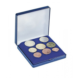 Écrin monnaies pour une série de 8 pièces Euro courantes - Format  90 x 90 mm