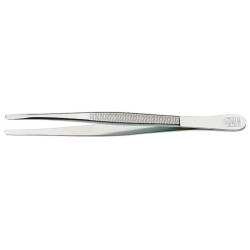 Pince, nickelée,120 mm, à  bouts arrondis droits