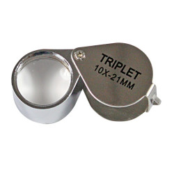 Loupe à  clapet, grossissement 10x