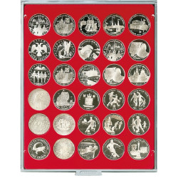 Box monnaies STANDARD à  30 alvéoles ronds pour monnaies Ø 39 mm