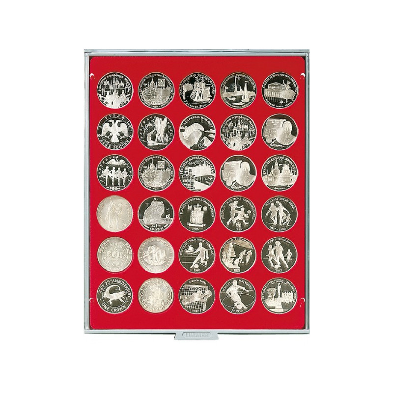 Box monnaies STANDARD à  30 alvéoles ronds pour monnaies Ø 39 mm