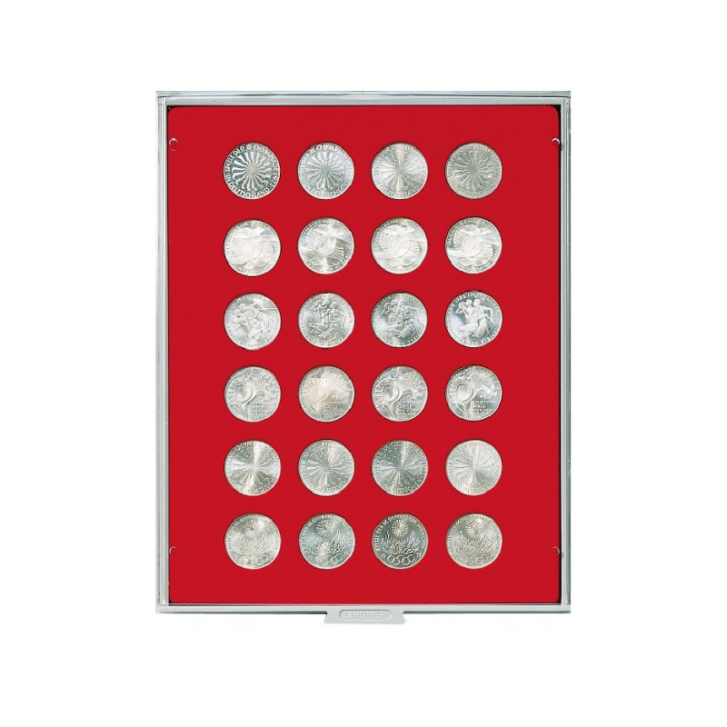 Box monnaies STANDARD à  24 alvéoles ronds pour monnaies Ø 32,5 mm