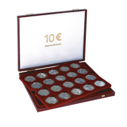 Coffret luxe pour 40 monnaies 10 Euro- commémoratives Allemagne sous capsules