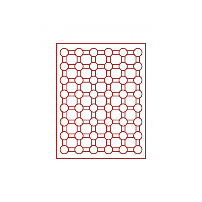 Box monnaies STANDARD à  48 alvéoles ronds pour monnaies Ø 24 mm