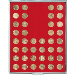 Box monnaies STANDARD à  48 alvéoles ronds pour monnaies Ø 24,25 mm