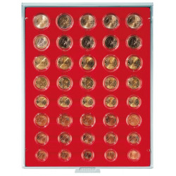Box monnaies STANDARD pour 5 séries Euro courantes sous capsules LINDNER