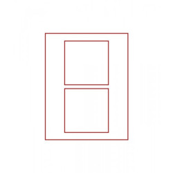 d-Box STANDARD à  2 alvéoles carrés 125 x 125 mm pour monnaies/médailles ou autres objets de collection