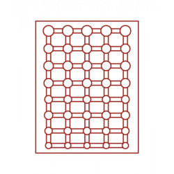 Box monnaies FUMÉ pour 5 séries Euro courantes sous capsules LINDNER