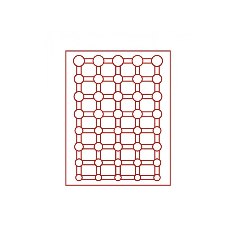 Box monnaies FUMÉ pour 5 séries Euro courantes sous capsules LINDNER