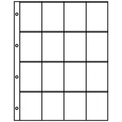 Feuilles de classement A4 à  16 poches (50 x 70 mm), paquet de 10