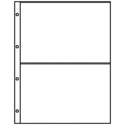 Feuilles de classement  A4 noires, à  2 poches (220 x 147 mm), paquet de 10