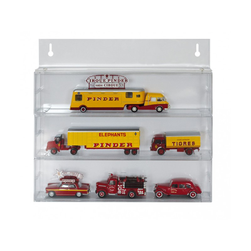 EXPO - Set: 3 modules de présentation 4810 + 1 fixation murale 4811