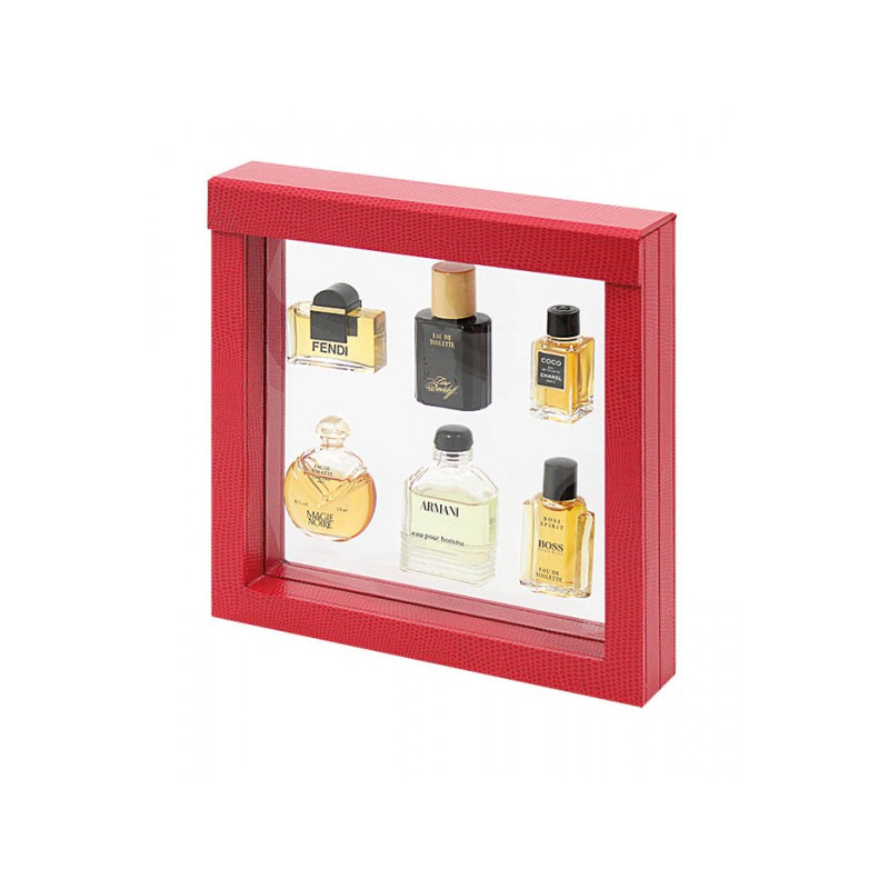 Cadre collection NIMBUS 150, dimensions cadre intérieur 150 x 150 mm, design croco, rouge