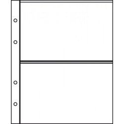 Feuilles transparentes à  2 poches, paquet de 50