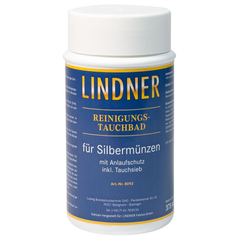 LINDNER Liquide de trempage pour monnaies argent, 375 ml