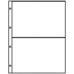 Feuilles de classement A4 transparentes à  2 poches (220 x 150 mm), paquet de 10