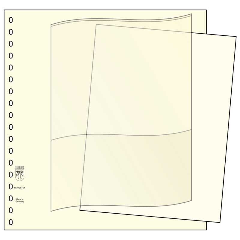 Feuilles intercalaires pour descriptif, Format 249 x 183 mm, blanches, paquet de 100