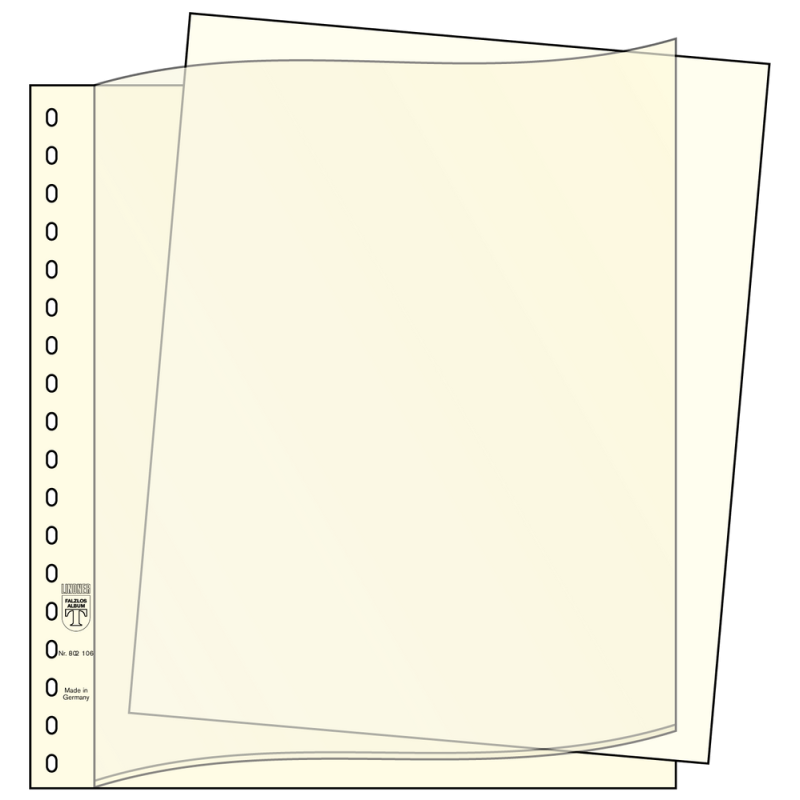 Feuilles intercalaires pour descriptif, Format 296 x 242 mm, blanches, paquet de 100