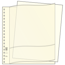Feuilles intercalaires pour descriptif, Format 296 x 231 mm, blanches, paquet de 100