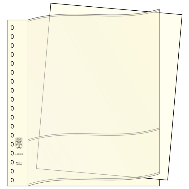 Feuilles intercalaires pour descriptif, Format 296 x 231 mm, blanches, paquet de 100