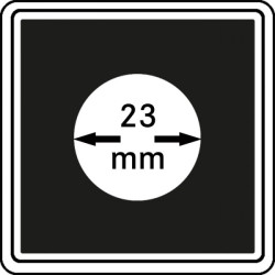 Capsules numismatiques CARRÉE 23 mm, paquet de 4