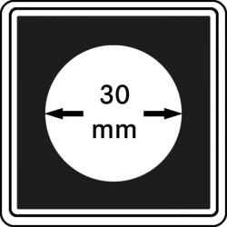 Capsules numismatiques CARRÉE 30 mm, paquet de 4